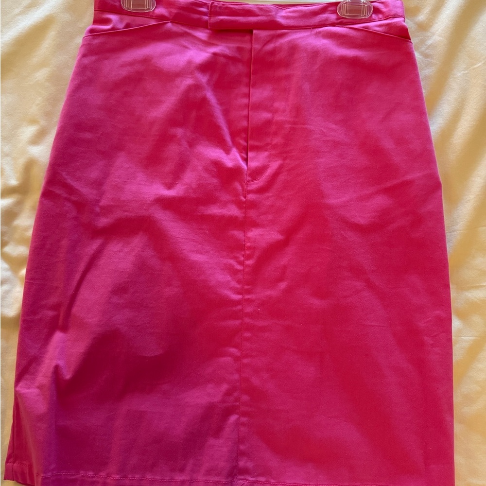Briggs New York Vibrant Pink Pencil Skirt